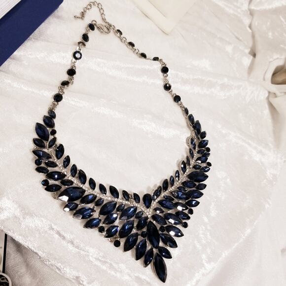 Rare blue marquise bib statement 14" 2" ex.  1.1936 - Picture 16 of 16